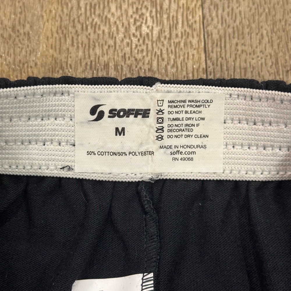 Black SOFFE Shorts Women's Medium ‘Happy Holla Days’ Christmas - Picture 3 of 3